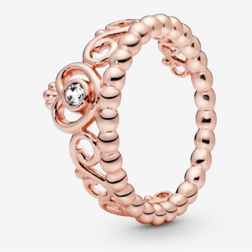 Rose Gold Princess Tiara Ring